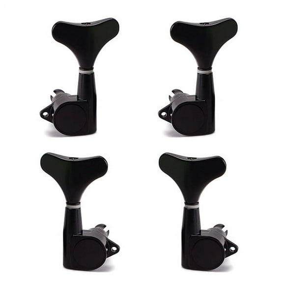 SHIYUU 4pcs Black Locking Bass Tuners for Electric Bass