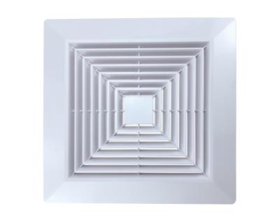 SHIYUU Bathroom Vent Cover Ceiling Exhaust Fan Grille Bathroom Air Deflector Square Ceiling ...