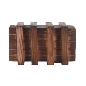 SHIYUU Difficult Wooden Puzzle Box with Secret Compartment and Hidden Compartments
