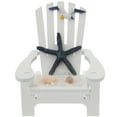 thumbnail image 1 of SHIYUU Mini Wooden Beach Chair for Desk Decor & Home Office (Star Pattern), 1 of 6