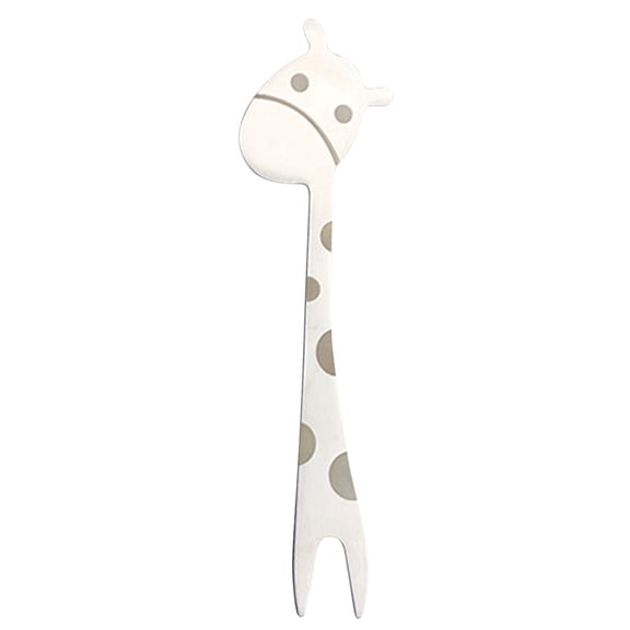 SHJHENG 304 Stainless Steel Tableware Giraffe Fork Fruit Fork