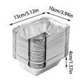 thumbnail image 1 of SHJHENG 50 Pack 230ml Disposable Aluminum Foil Pans, Small Rectangular Foil Food Containers, Heavy Duty Disposable Tin Foil Pans for BBQ Grilling Baking Takeout, 1 of 4