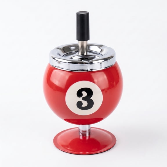 SHJHENG Ash Tray Windproof Fly Ash Proof Desktop Decor For Office Room