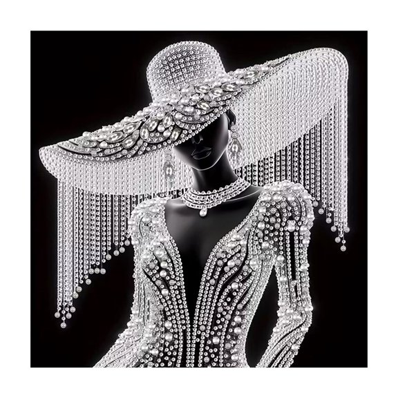 SHJHENG DIY Painting Kit With Canvas Rhinestone Pack Turtle/Lady Crystal Diamond Art Set Handmade Wall Decor For Adults Home Dining Ro