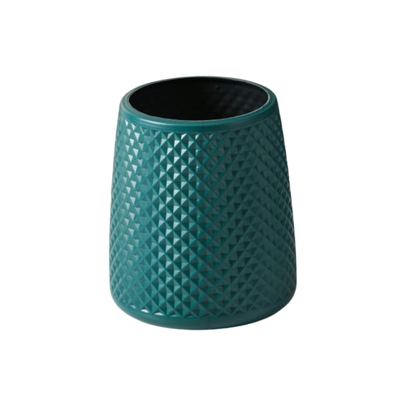 SHJHENG Diamond Relief Plastic Vase Danish Streamlined Conical Flower Arrangement Bucket Desktop Dried Flowers Fresh Flower Decoration Storage Tube