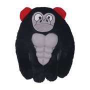 SHJHENG Dog Squeaky Plush Toy, Realistic Gorilla Interactive Chew Doll with Built in Squeaker, Teeth Cleansing Entertainment for Small Medium Dogs Puppies