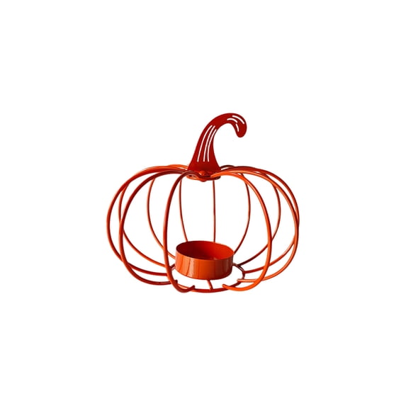 SHJHENG Halloween Pumpkin Candle Holders Iron Art Tabletop Decor For Romantic Dining Harvests Season