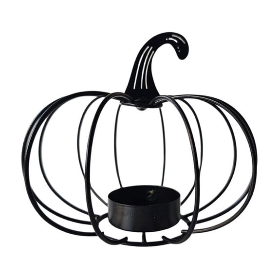 SHJHENG Halloween Pumpkin Candle Holders Iron Art Tabletop Decor For Romantic Dining Harvests Season