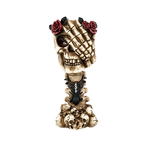 SHJHENG Halloween Skull Vase Creatives Skeleton Hand Flower Holders Gothic Skull Planter Vase Spooky Resin Tabletop Centerpiece For Halloween Party Home Decor