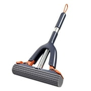 SHJHENG Hands-Free Squeeze Sponge Mop   Super Absorbent PVA Foam Mop with Foldable Handle, Quick-Drying Floor Cleaner for Home, Kitchen, and Bathroom