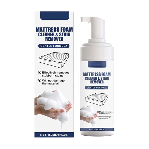 SHJHENG Mattress Foam Cleaner & Stain Remover, 5FL OZ (150ml) Gentle Formula Foaming Stain Remover for Mattress, Couch, Upholstery