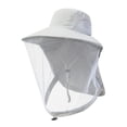 thumbnail image 1 of SHJHENG Outdoor Mosquito Head Net Sun Hat with Full Face Neck Mesh Cover, Breathable Wide Brim Bug Protection Hat for Gardening Camping Fishing Beekeeping Hiking, 1 of 3