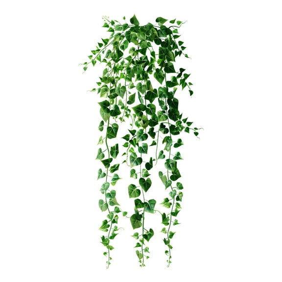 SHJHENG Realistic Dropping Green Foliage Window Cling, Peel-and-Stick Botanical Leaf Wall & Glass Decal, Nature Style Decorative Sticker for Bedroom Living Room Glass Surfaces