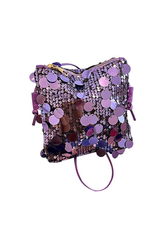 Sparkly Sequin Party Bag, Fashionable Unique Shoulder Crossbody Purse, Eye-Catching Clutch Handbag for Club, Concert, Date Night & Holiday Celebrations