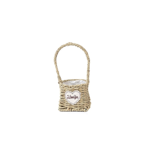 SHJHENG Straw Woven Flower Pots Flower Baskets Rattan Woven Green Plantss Succulents Decorative Storage Baskets Wicker Woven Straw Flower Pots And Carrying Baskets