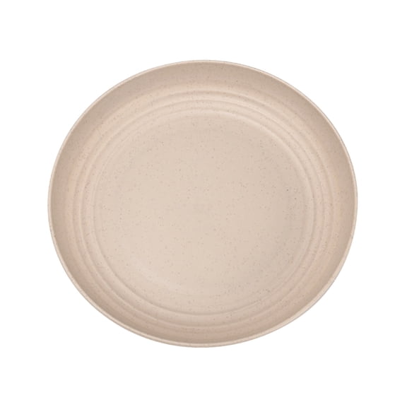 SHJHENG Wheat Straw Round Dinner Plate, Shatterproof Reusable Lightweight Serving Tray, Microwave & Dishwasher Safe Plate for Home Kitchen Camping Picnic Snack Fruit