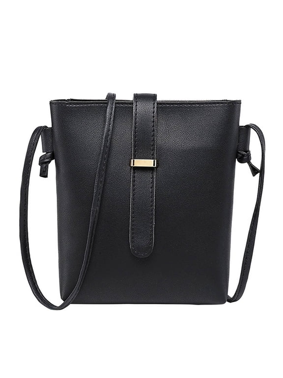 Women’s Mini Crossbody Bag - Small PU Leather Shoulder Purse with Adjustable Strap, Cute Bucket Handbag for Mobile Phone, Wallet, and Keys, Everyday Tote for Work, Travel, and Shopping