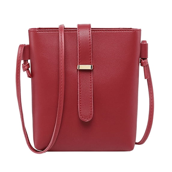 SHJHENG Women’s Mini Crossbody Bag - Small PU Leather Shoulder Purse with Adjustable Strap, Cute Bucket Handbag for Mobile Phone, Wallet, and Keys, Everyday Tote for Work, Travel, and Shopping