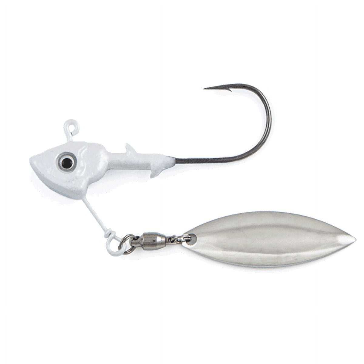 Stand-Up Fish Head Spin Pearl White