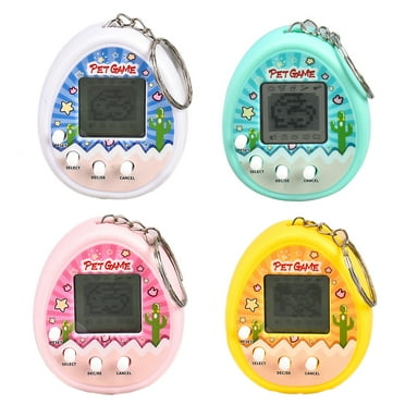 SHNETY Electronic Pet Keychain Toy Mini Digital Pet Machine Key Ring Holder Handheld Game Console Backpack Pendant Adults Birthday Gifts
