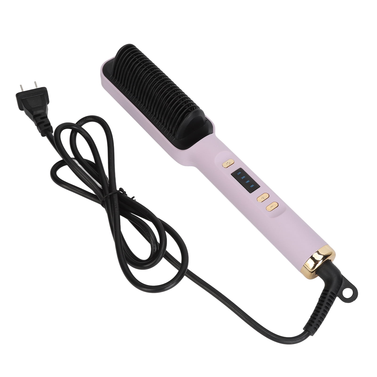 SHNWU Hair Straightener Brush Fast Heat Less Damage Frizz Adjustable Temps Women Electric Hot