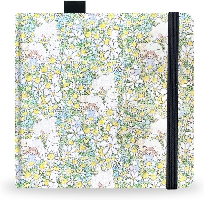 SHNWU Watercolor Sketchbook,5x5 Inch Portable Square Cloth Cover Notebook, 20 Sheets Watercolor