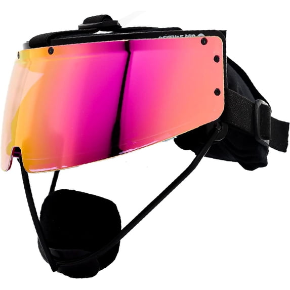 SHOC UV Protection Lacrosse Visors, Poly-carbonate Chrome