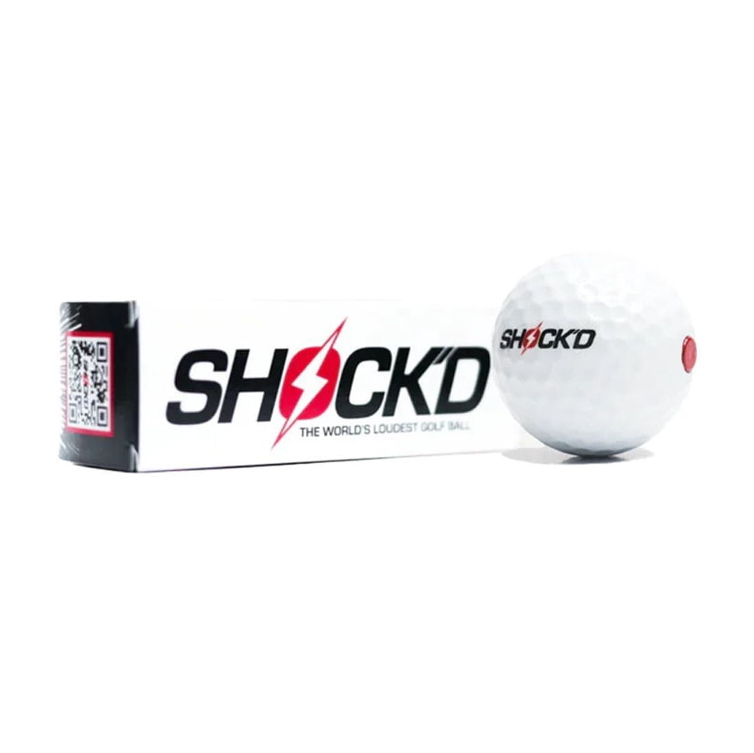 SHOCK'D Golf Balls Prank Loud Golf Balls, Red