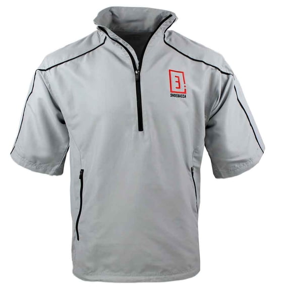 SHOEBACCA Mens Free Swing Peached Short Sleeve HalfZip Pullover