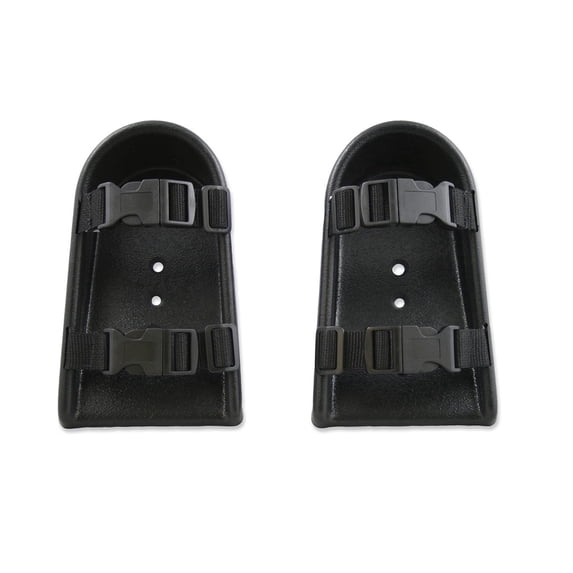 Rehabilitation Advantage Wheelchair Shoe Holders, Large, Footplate Attachment with Adjustable Straps to Secure Feet in Place, Stable Positioning Support for Daily Mobility