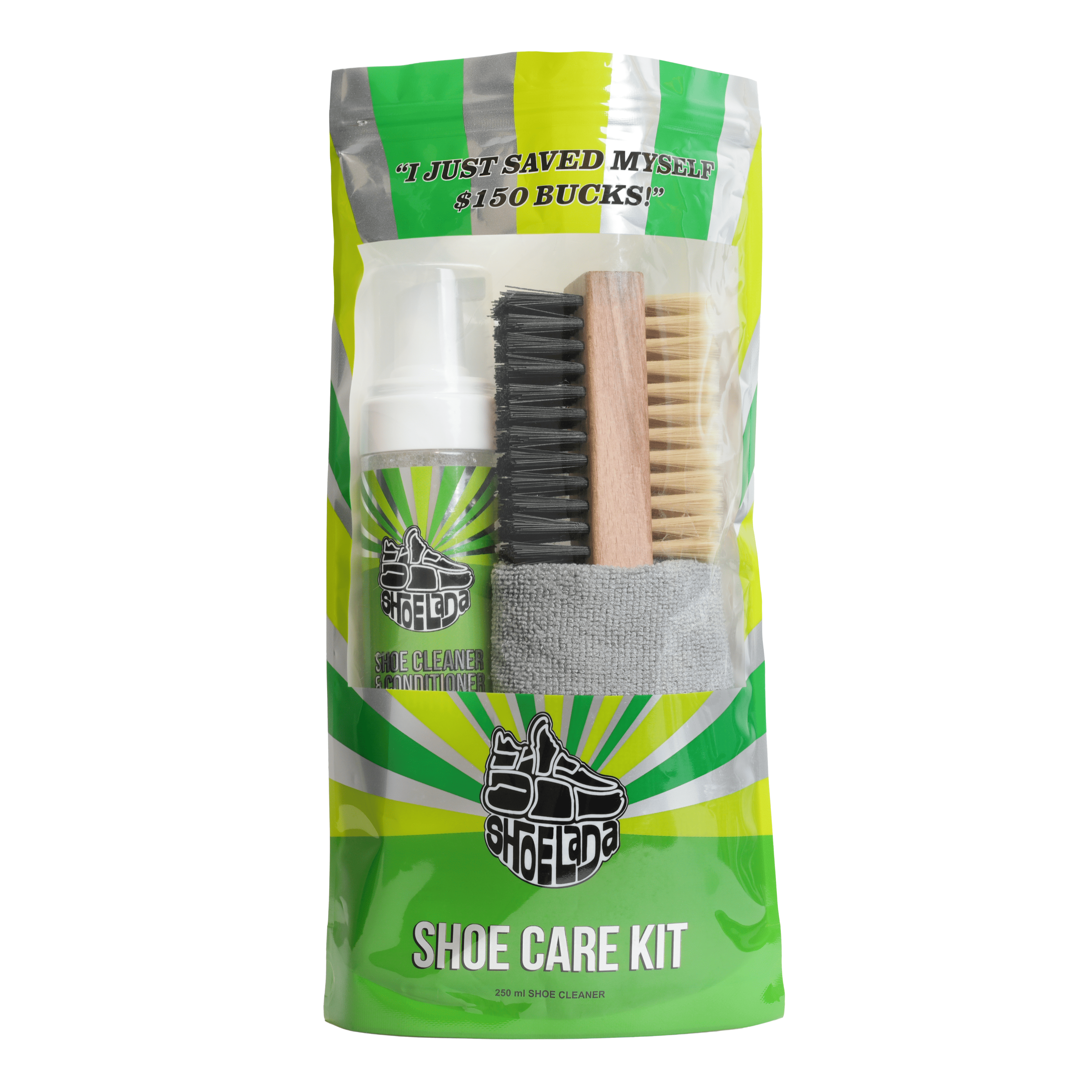 Shoelada All-in-One Shoe Care Kit: Premium Sneaker Cleaner & Conditioner