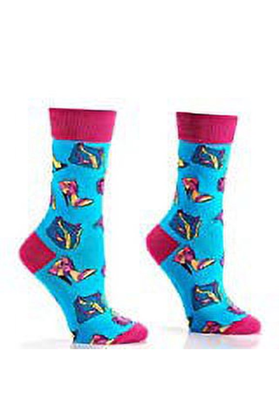 SHOES & HANDBAGS on Turquoise Women's Crew Socks by Yo Sox