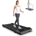 thumbnail image 1 of SHOUFTW Under Desk Walking Pad, Portable Treadmill for Home/Office, Low Noise with LED Display & Remote Control, Black, 1 of 8