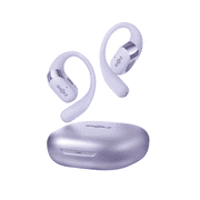 SHOKZ OpenFit 2+ Open-Ear Headphones, Dolby Audio Enabled, Comfortable Earbuds with Soft Ear Hooks, 48H Playtime, IP55 Water-Resistant, USB-C Fast Charging, Wireless Charging, Purple