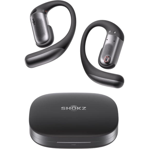 SHOKZ OpenFit Pro-Open-Ear True Wireless Bluetooth Headphones with Microphone,Earbuds with Earhooks,Sweat Resistant,Fast Charging,28HRS Playtime,Compatible with iPhone&Android,Black,Bluetooth5.3