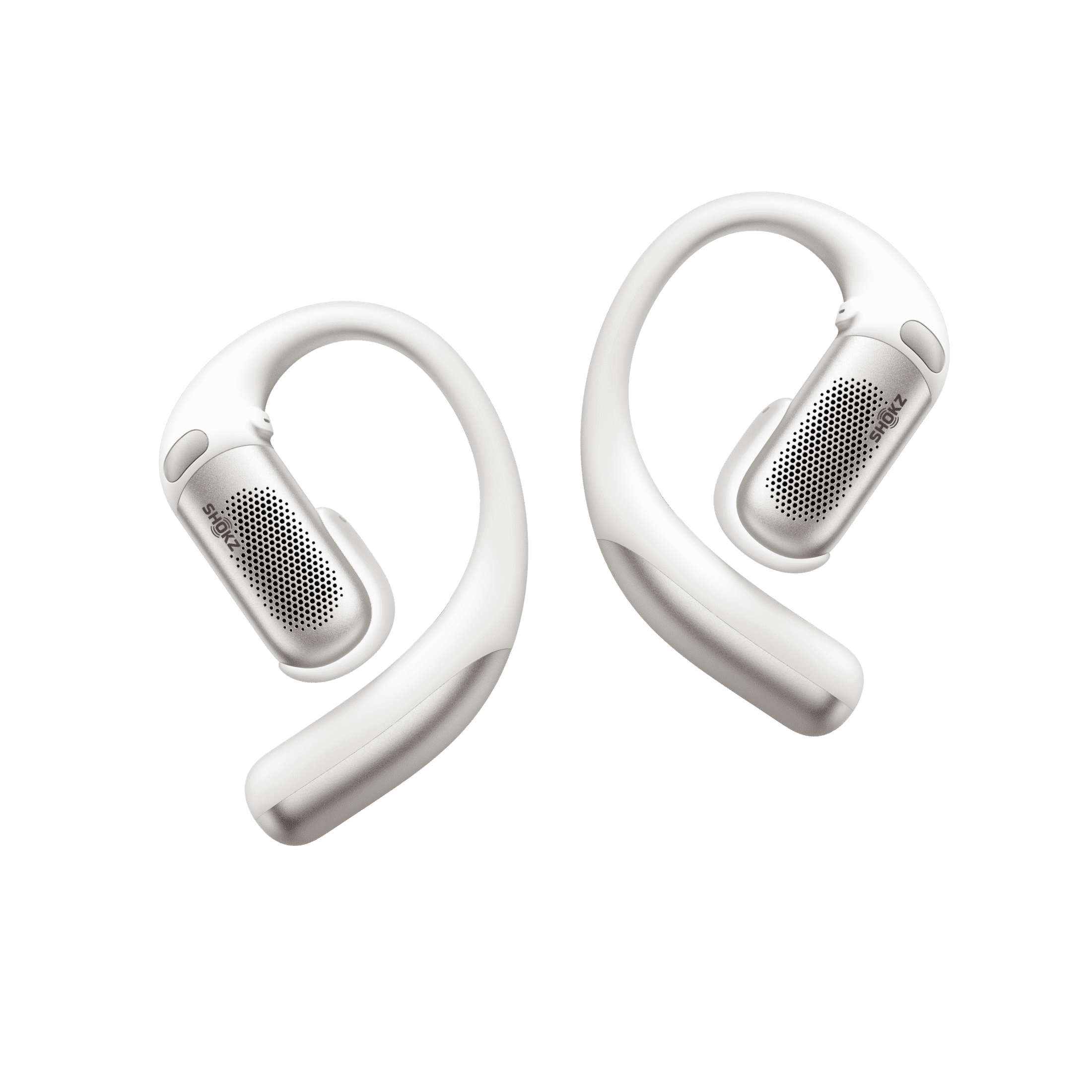 SHOKZ OpenFit Pro Open-Ear True Wireless Earbuds with Open-Ear Noise Reduction, Optimised for Dolby Atmos, Deep Bass, 50H Playtime, AI-Powered Clear Calls for Work, Sport, Bluetooth 6.1, IP55, White