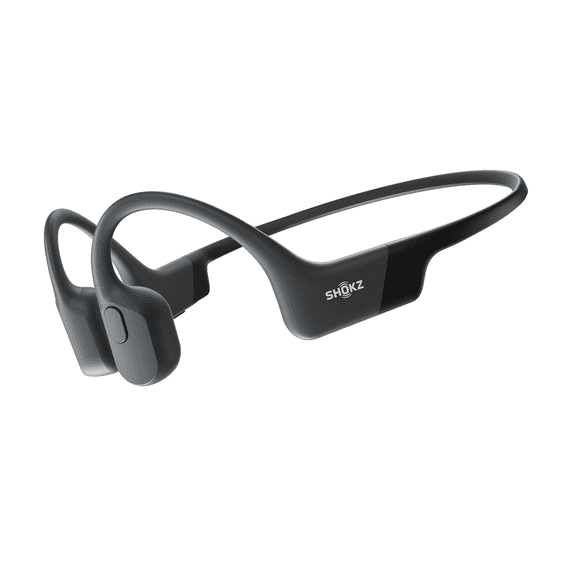 SHOKZ OpenRun Bone USB-C Charging Conduction Waterproof Bluetooth Headphones for Sports with Cooling Wristband (Black)