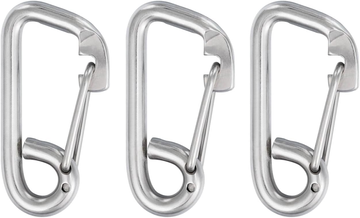 Fasteners For Rope SHONAN Marine Boat Hooks, Stainless Steel Carabiner Heavy Duty Snap ...