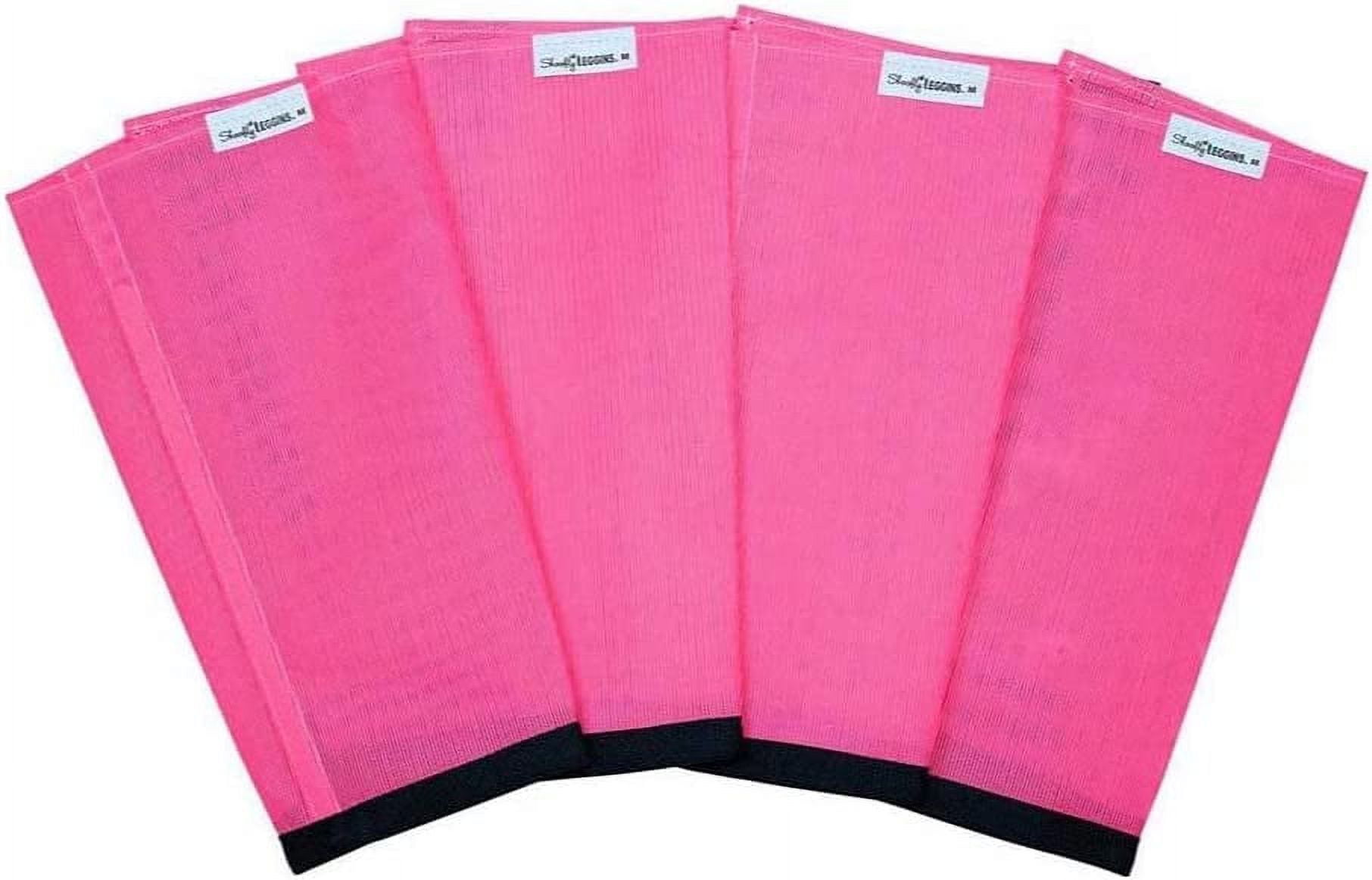 SHOOFLY Horse Leggins, Patented Loose Fitting Boots, Breathable Plastic Mesh (Pink/Medium)