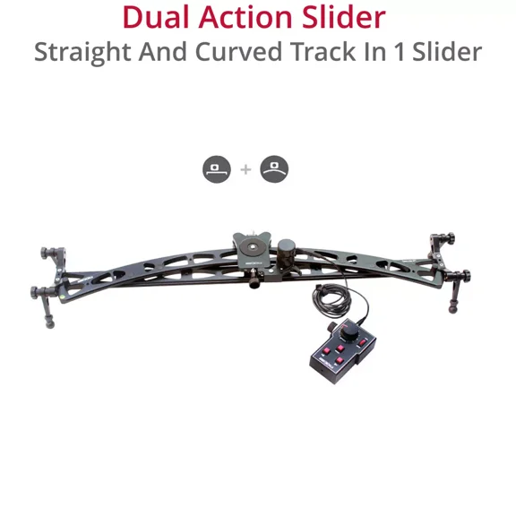 SHOOTVILLA Curve n line 3ft Slider Motion Control System for DSLR Sony Camera