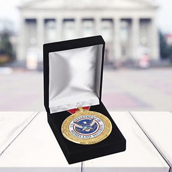 SHOP AWARDS AND GIFTS Black Velour Presentation Medal Box (3-1/8 x 4-1/4 x 1-9/16 Inches), Holds Up to a 2-7/8 Inch Medal, with Black Velour Insert - Pack of 10