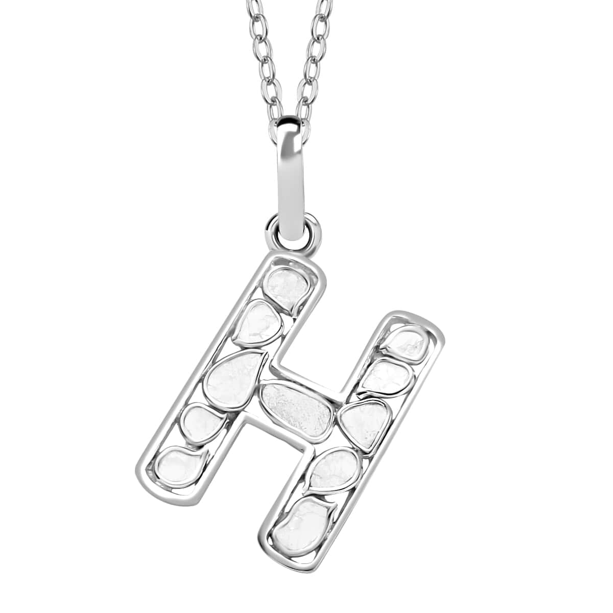 Buy CALANDIS® Fashion Women Heart-shaped Necklace Pendant Diamond Chain  Jewelry Platinum at Amazon.in