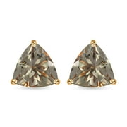 SHOP LC Iliana AAA Turkizite Trillion 18K Yellow Gold Stud Solitaire Earrings for Women Ct 1.64 Wedding Engagement Promise Anniversary Birthday Mothers Day Gifts for Mom