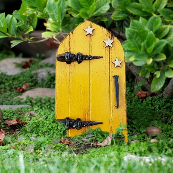 SHOPESSA Fairy Door Decoration 3D DIY Garden Tree Doors Miniature Door Decoration Tale Mini Gift For Kids