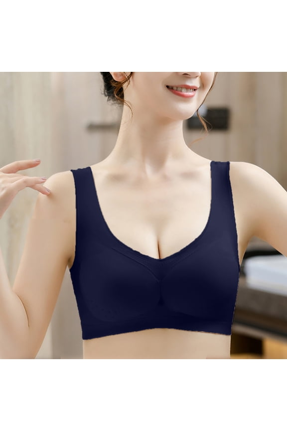 Sports Bras for Women Smoothing Wirefree Bra Beauty Back Comfort Breathable Tank Topon
