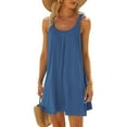 thumbnail image 1 of SHOPESSA Women's Beach Dress Bikini Beachwear Coverups Casual Vacation Short Summer Halter Dresses, 1 of 7