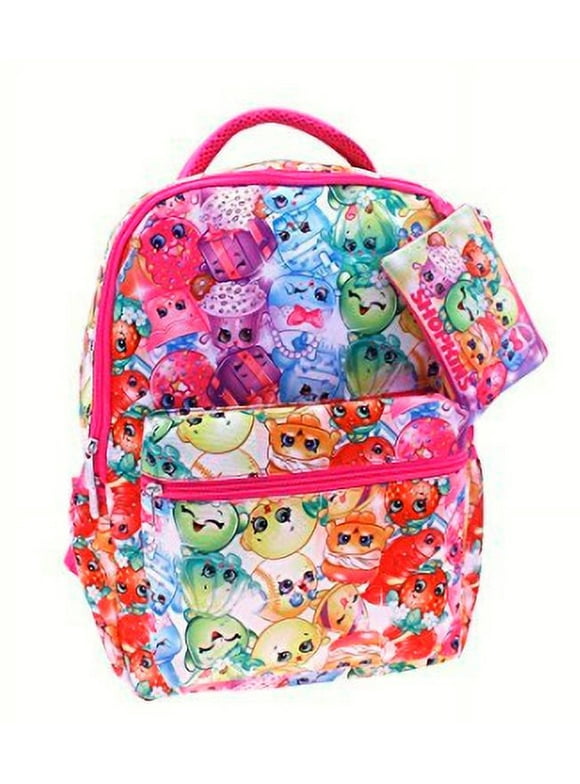 SHOPKINS 16" BACKPACK WITH ZIPPER CASE