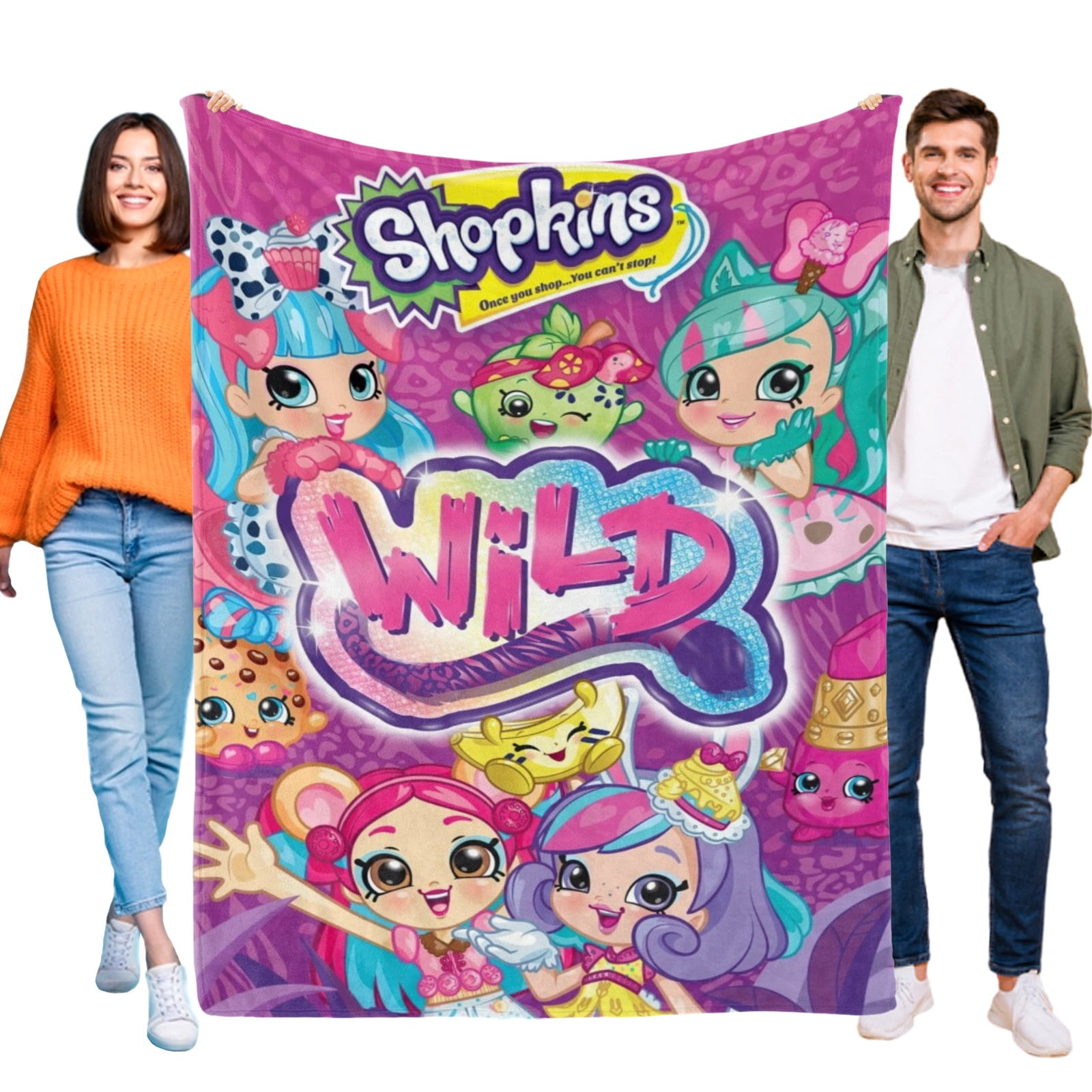 SHOPKINS Throw Blanket Gifts for Fans Lover Girls Boys Women Present Hoodie Him Bed 30"x40"