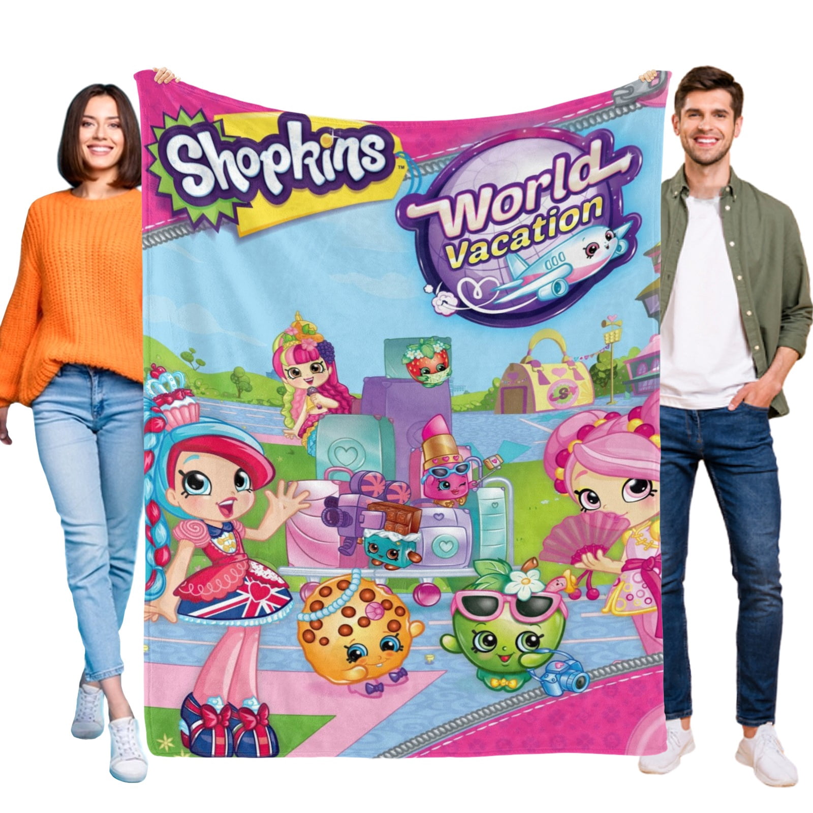 SHOPKINS Throw Blanket Gifts for Fans Lover Girls Boys Women Present Hoodie Him Bed 30"x40"