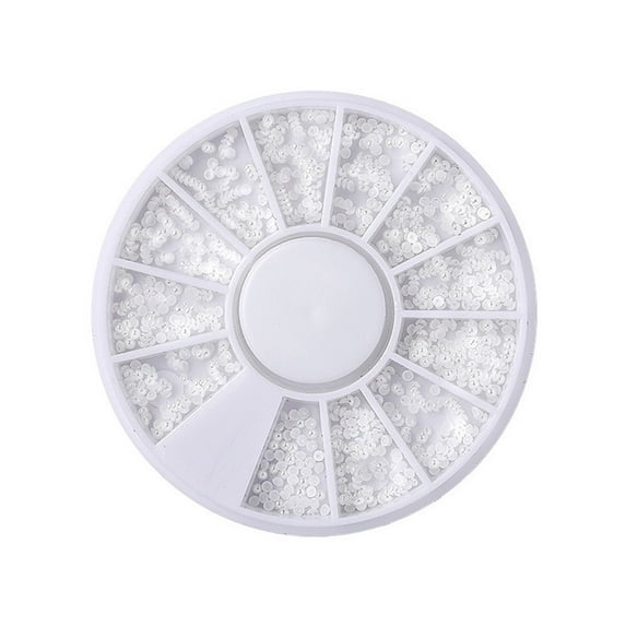 SHOPPLAND White Flat Back Pearl Half Round Pearls Beads Satin Luster Loose Beads Gems for DIY Craft Necklaces Bracelets Jewelry Decorations Wedding Dress Nail Arts Making